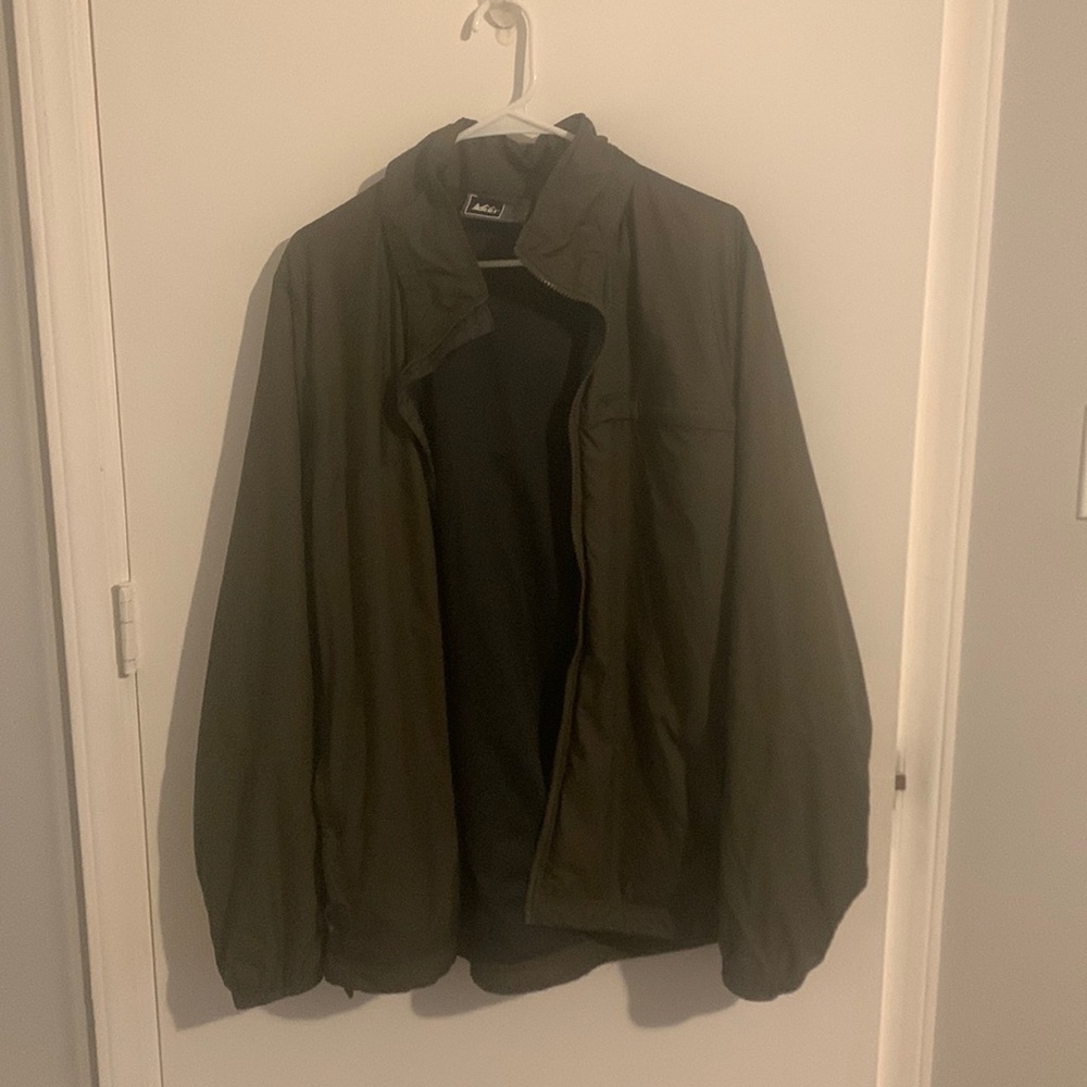 REI Mens XL Green Windbreaker / Light Jacket / Shell